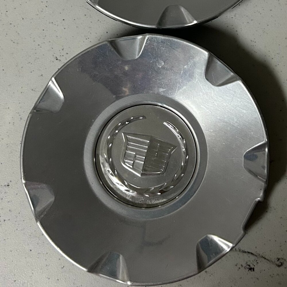 Cadillac Silver Tone Wheel Center Cap - Single